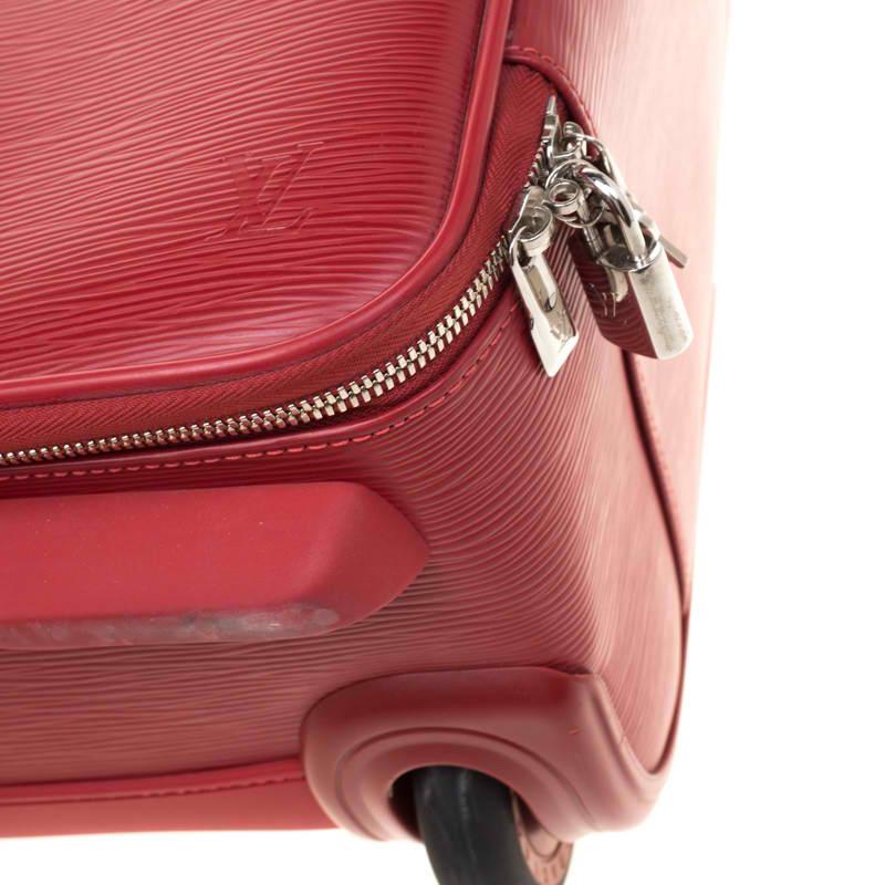 Louis Vuitton Red Epi Leather Pegase 45 Business Luggage 7