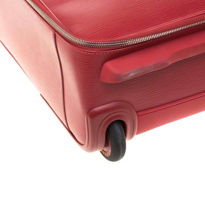 Louis Vuitton Red Epi Leather Pegase 45 Business Luggage 7