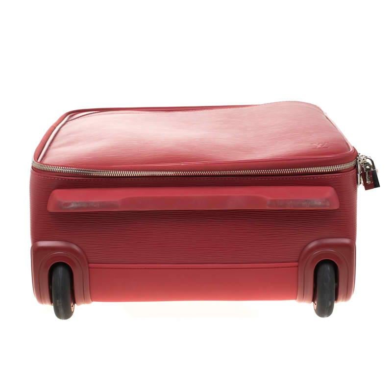 Louis Vuitton Red Epi Leather Pegase 45 Business Luggage 9