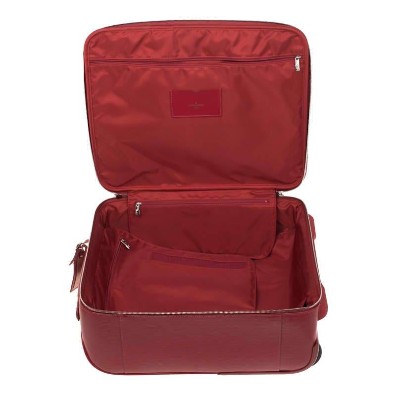Louis Vuitton Red Epi Leather Pegase 45 Business Luggage 2