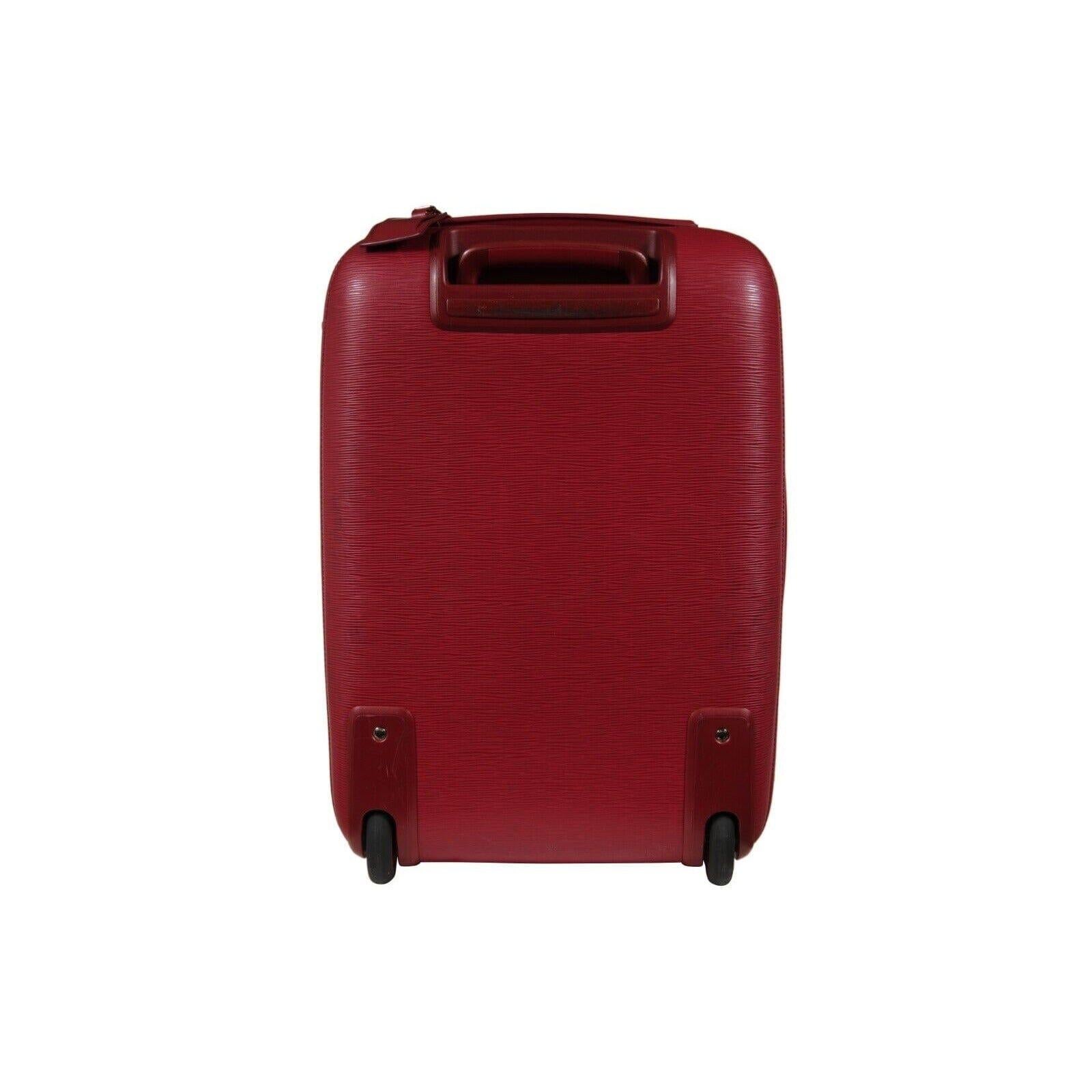 Louis Vuitton Pegase 50 Cuir Epi Rouge Valise Valise Trolley Bagage Carry On en vente 6
