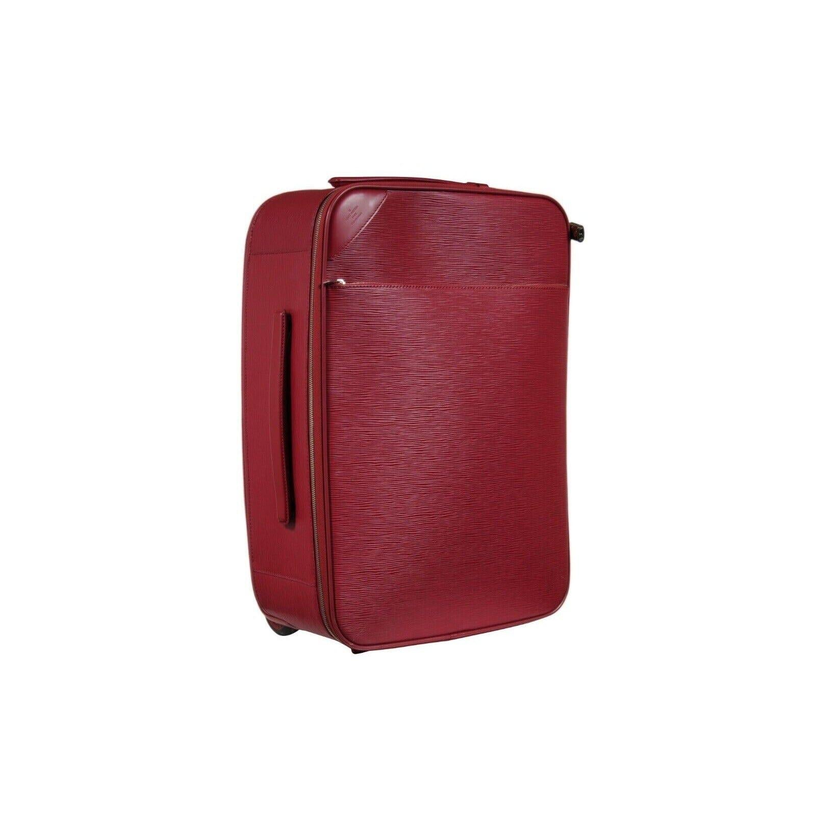 Louis Vuitton Pegase 50 Cuir Epi Rouge Valise Valise Trolley Bagage Carry On en vente 11