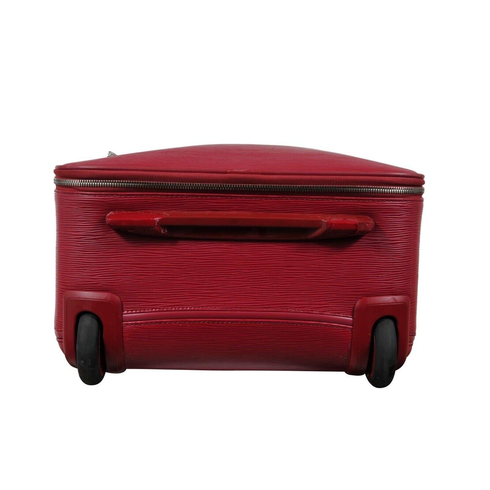 Louis Vuitton Pegase 50 Cuir Epi Rouge Valise Valise Trolley Bagage Carry On en vente 12