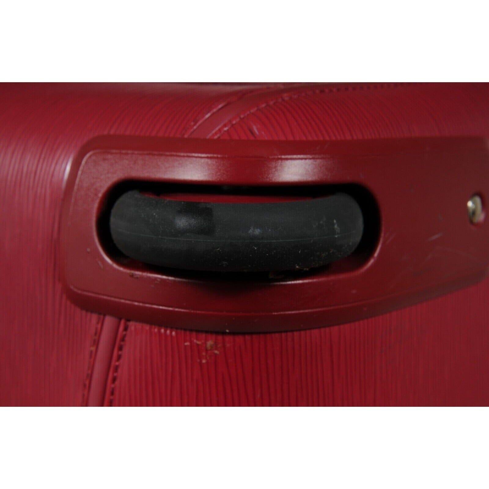 Louis Vuitton Pegase 50 Cuir Epi Rouge Valise Valise Trolley Bagage Carry On en vente 14