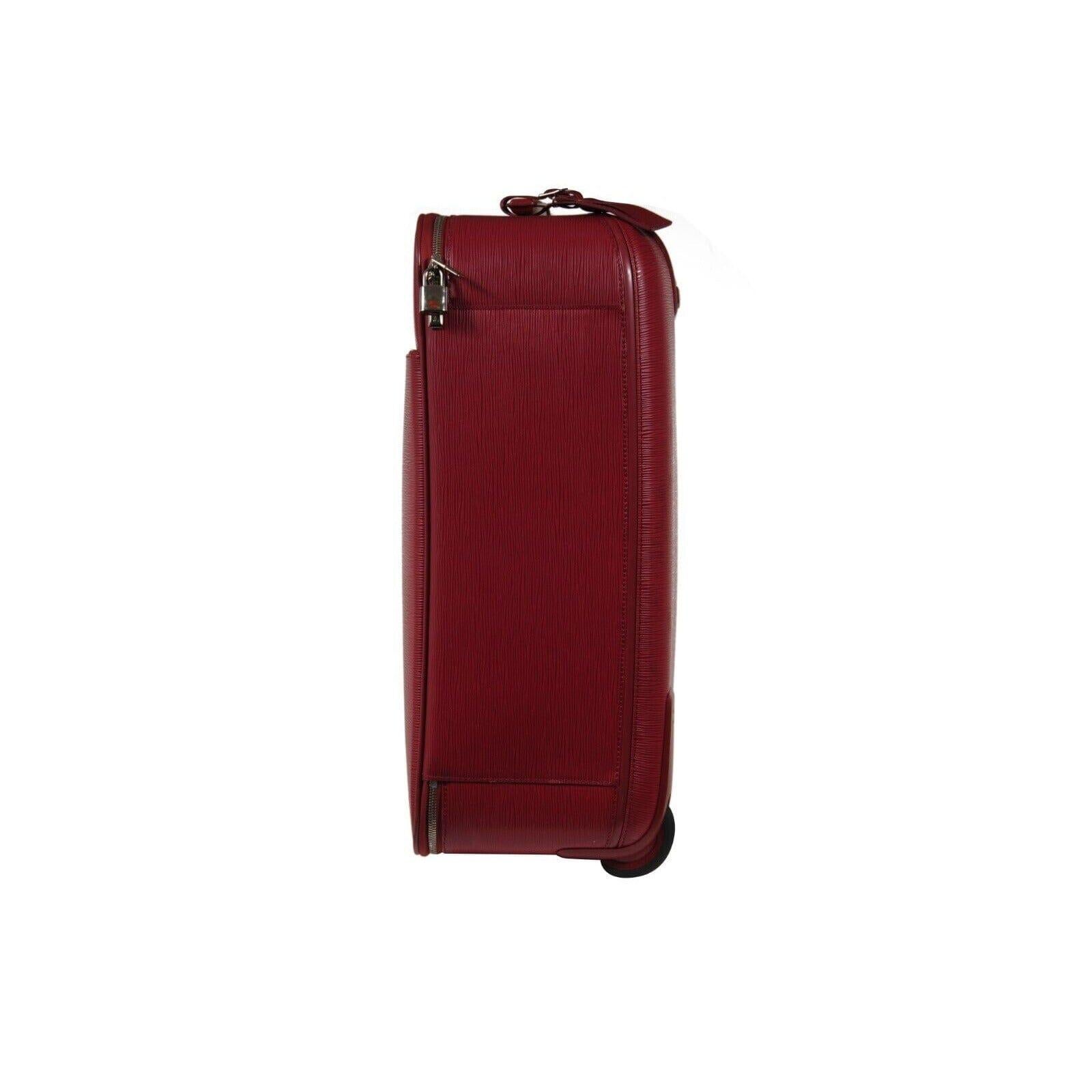 Louis Vuitton Pegase 50 Cuir Epi Rouge Valise Valise Trolley Bagage Carry On en vente 2