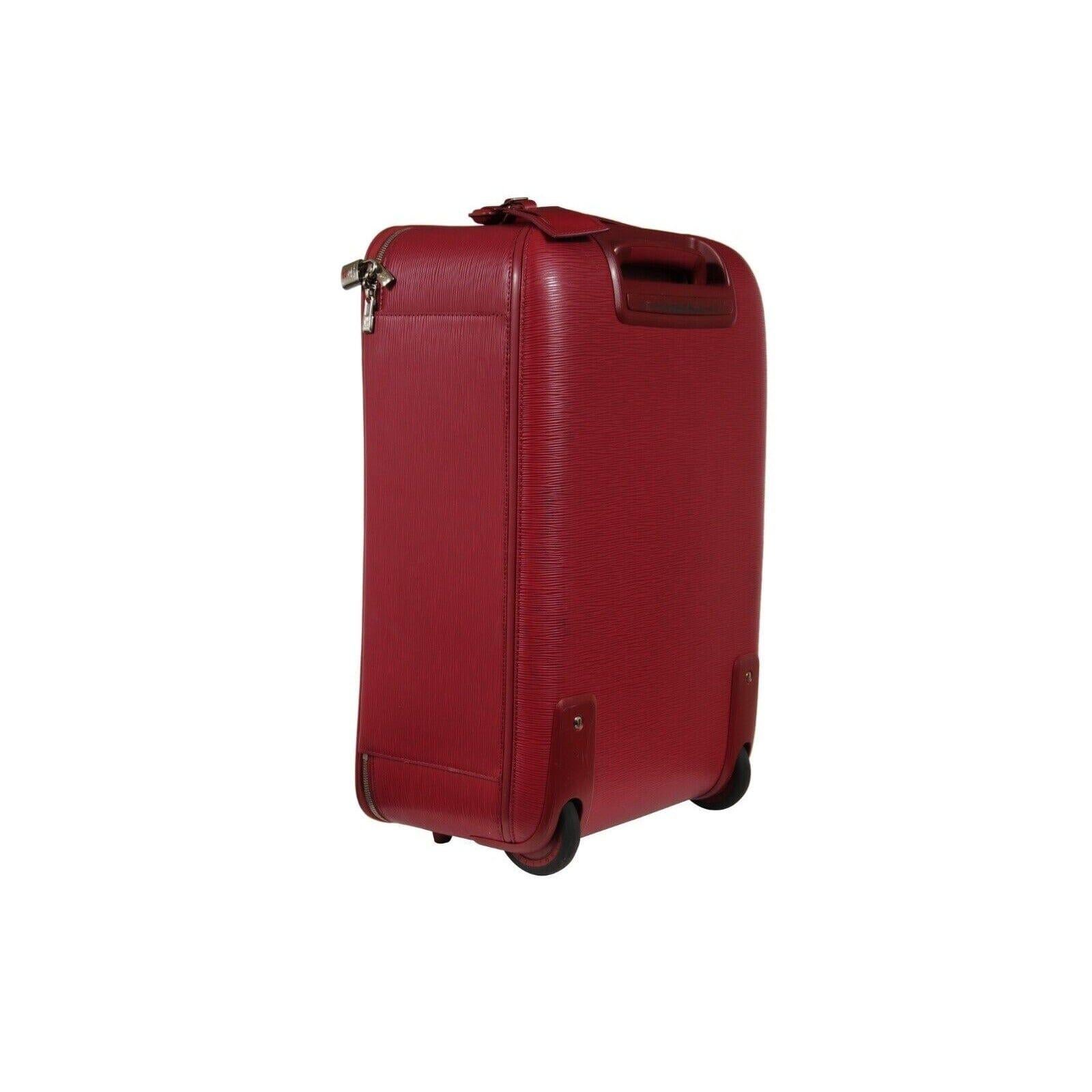 Louis Vuitton Pegase 50 Cuir Epi Rouge Valise Valise Trolley Bagage Carry On en vente 5