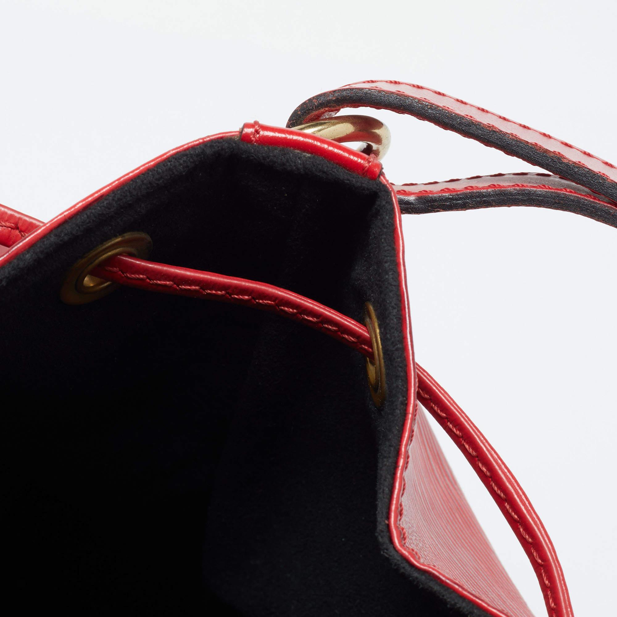 Louis Vuitton Red Epi Leather Petit Noe Bag 12