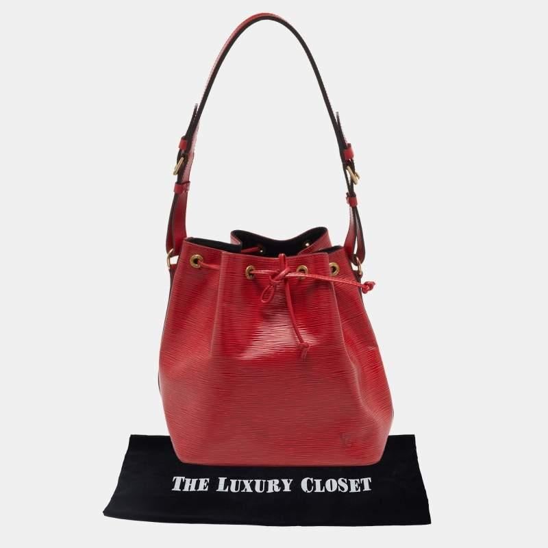 Louis Vuitton Red Epi Leather Petit Noe Bag 13