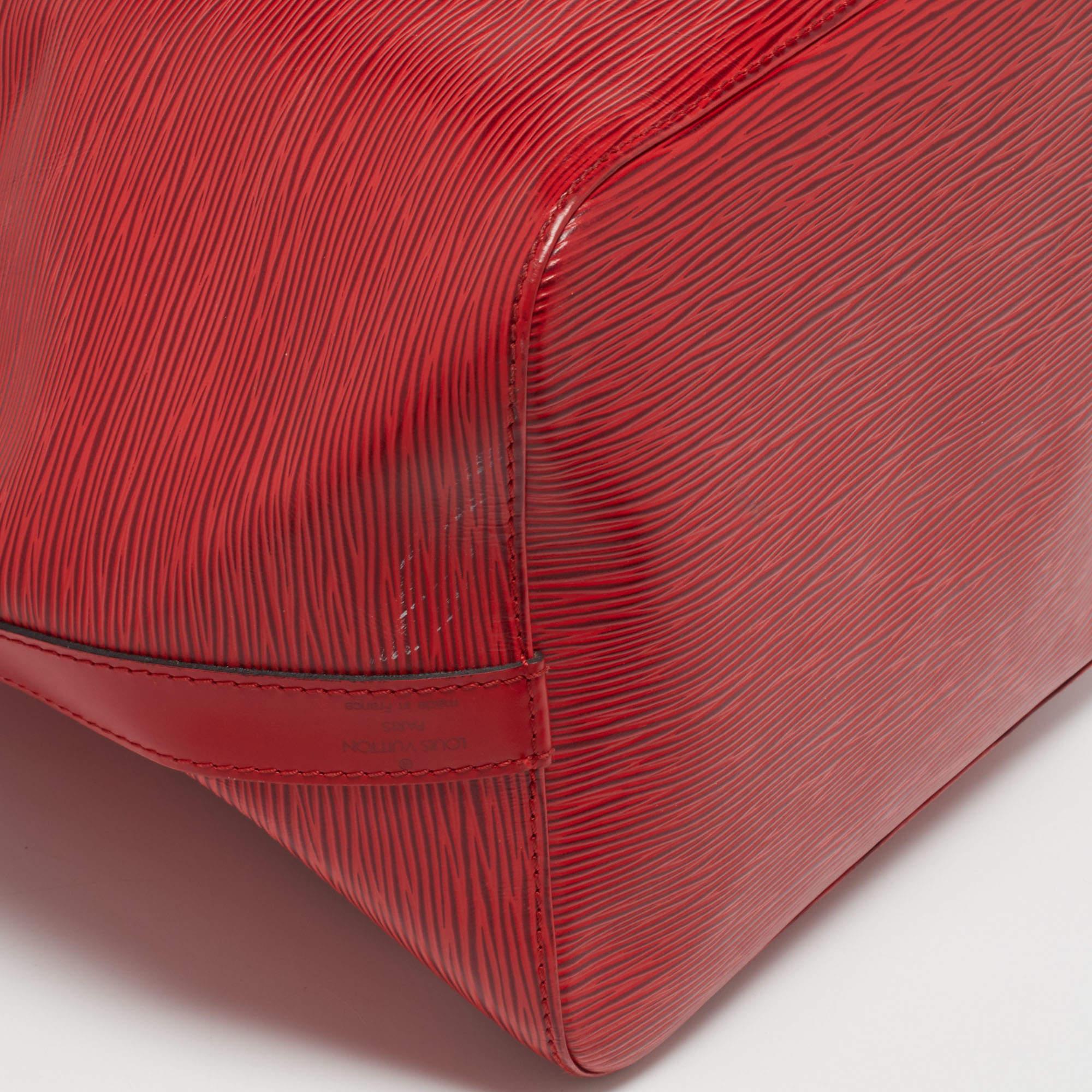 Louis Vuitton Red Epi Leather Petit Noe Bag 1