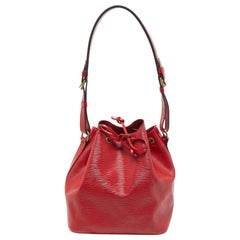 Louis Vuitton Red Epi Leather Petit Noe Bag