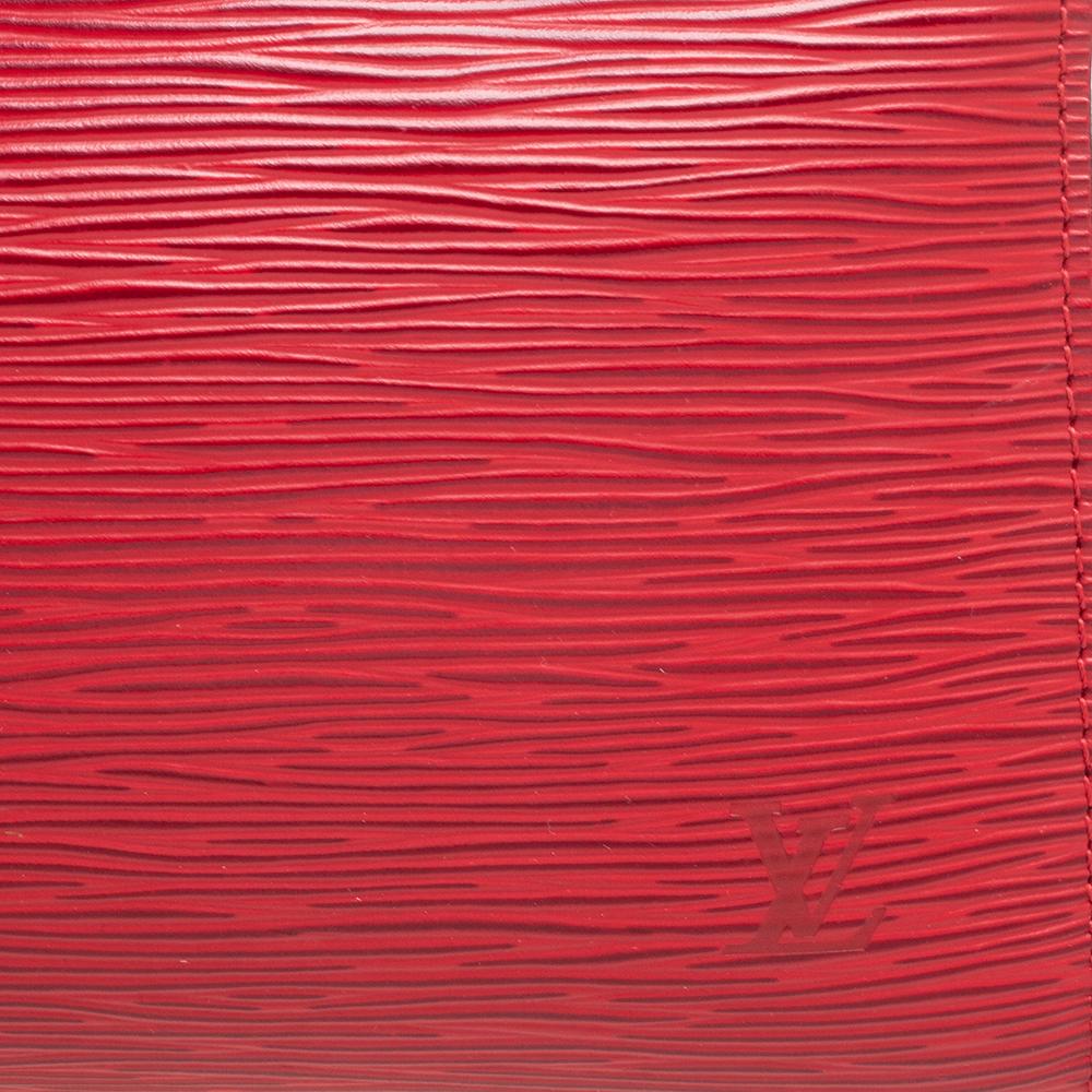 Louis Vuitton Red Epi Leather Pochette Accessoires Bag 6