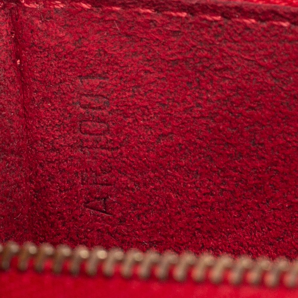 Louis Vuitton Red Epi Leather Pochette Accessoires Bag 2