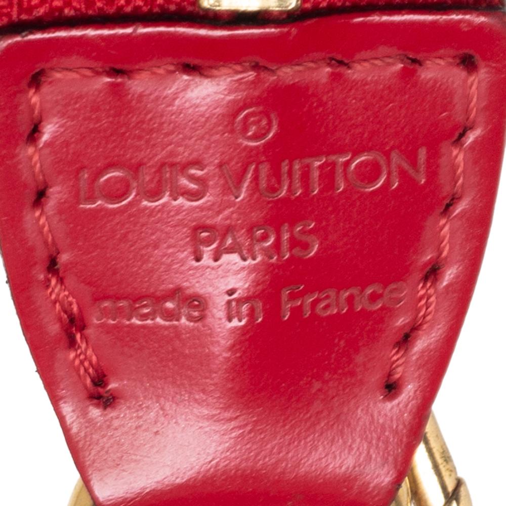Louis Vuitton Red Epi Leather Pochette Accessoires Bag 3
