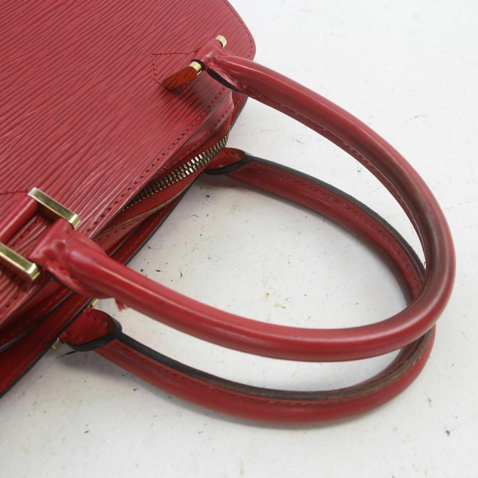 Louis Vuitton Red Epi Leather Pont Neuf Boston 861022 5