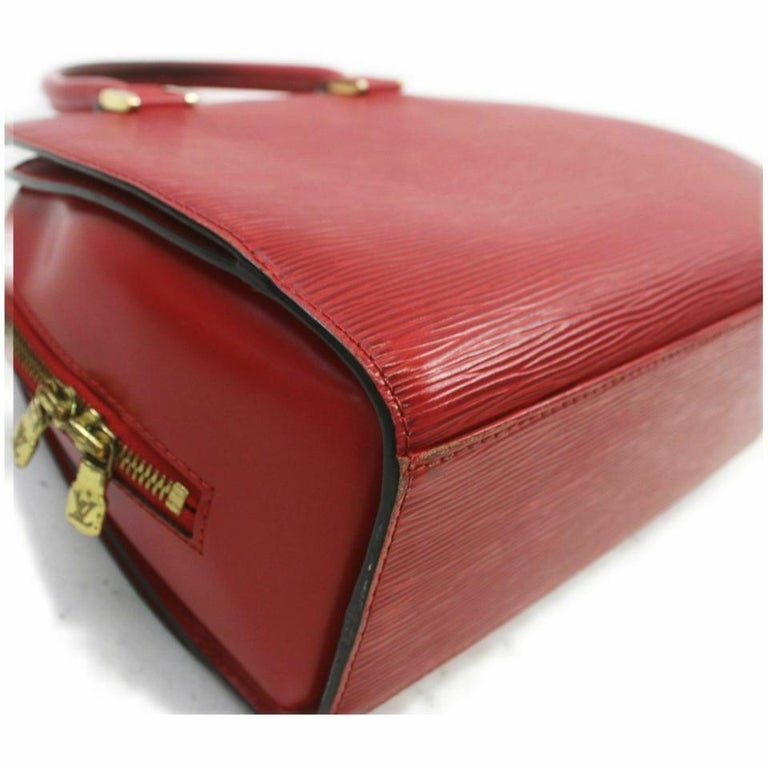 Louis Vuitton Red Epi Leather Pont Neuf Boston 861022 For Sale 7