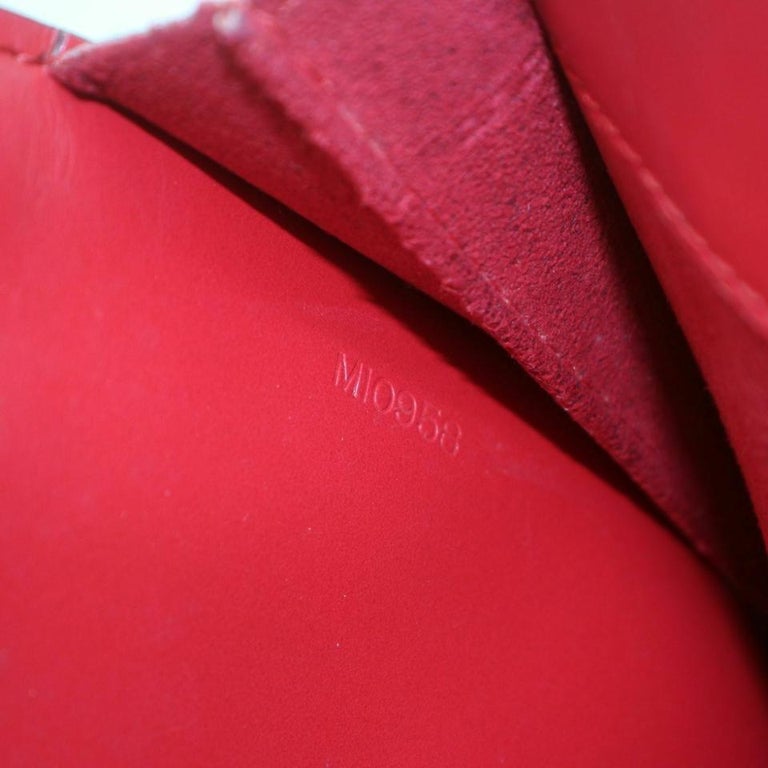 Brown Louis Vuitton Red Epi Leather Pont Neuf Boston 861022 For Sale