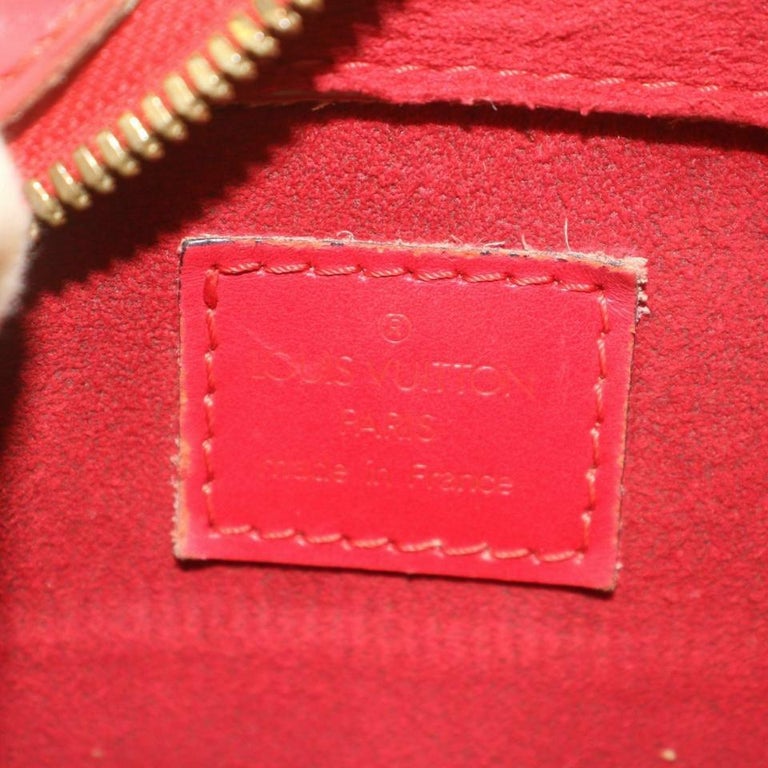 Women's Louis Vuitton Red Epi Leather Pont Neuf Boston 861022 For Sale