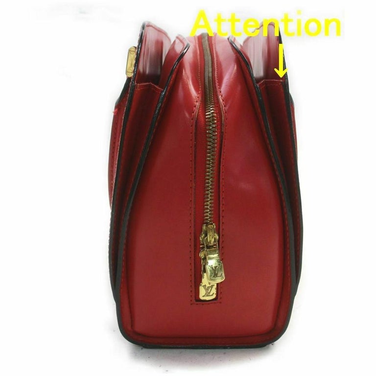 Louis Vuitton Red Epi Leather Pont Neuf Boston 861022 For Sale 4