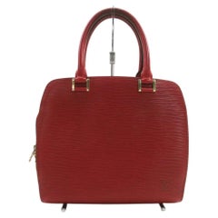 Louis Vuitton Red Epi Leather Pont Neuf Boston 861022