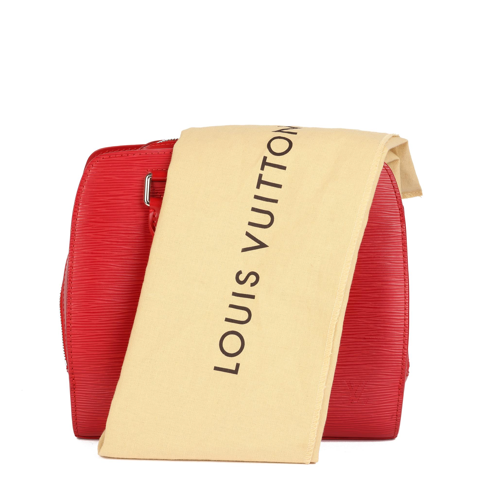 LOUIS VUITTON Red Epi Leather Pont Neuf  7