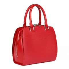 LOUIS VUITTON Red Epi Leather Pont Neuf