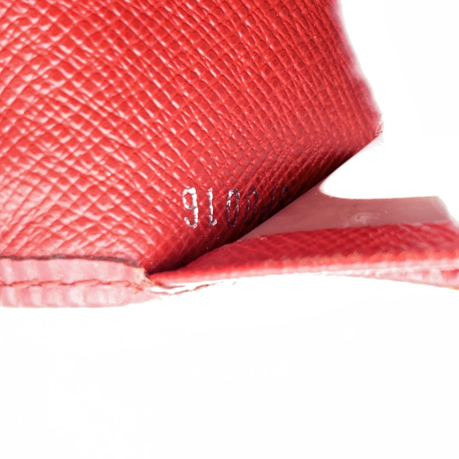 Louis Vuitton Red Epi Leather Porte 2 Cartes Vertical Card Case 1