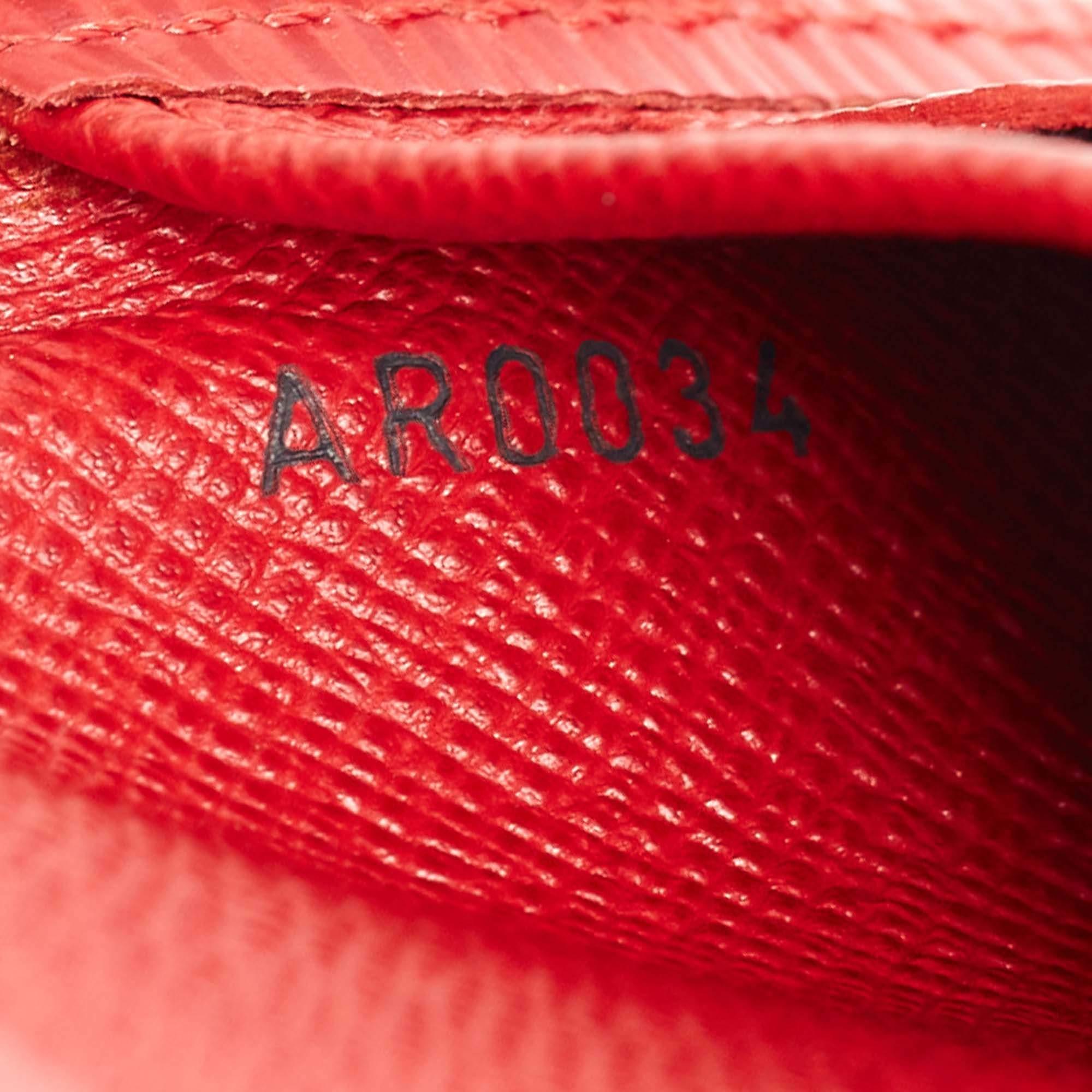 Louis Vuitton Red Epi Leather Porte Tresor International Wallet 6