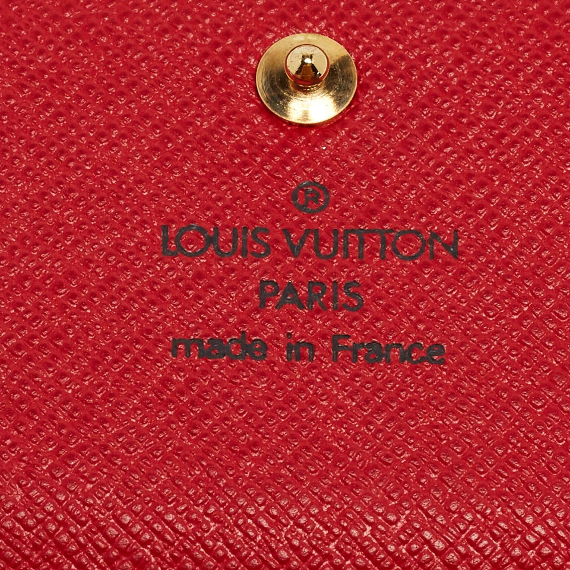 Louis Vuitton Red Epi Leather Porte Tresor International Wallet 8
