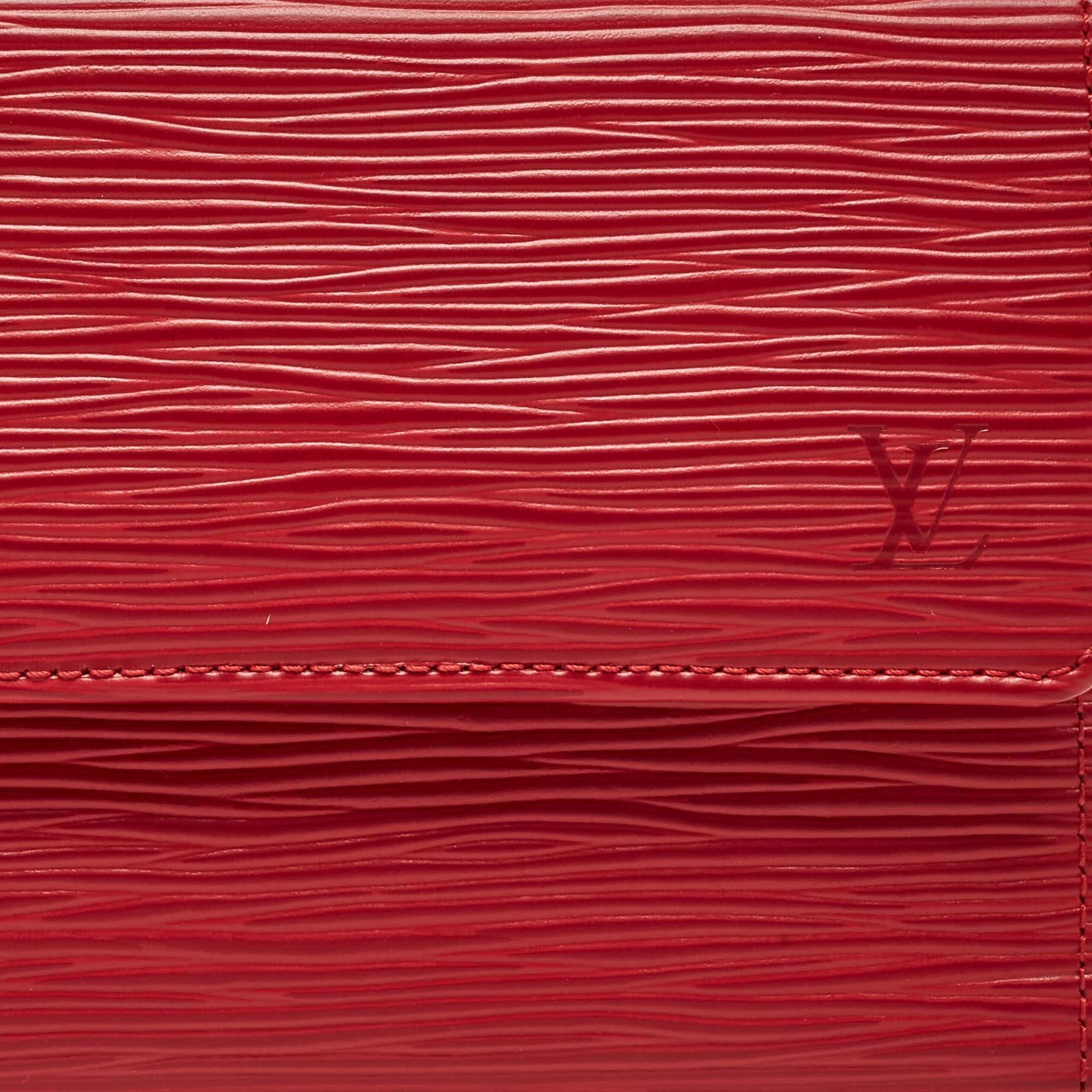 Louis Vuitton Red Epi Leather Porte Tresor International Wallet 1