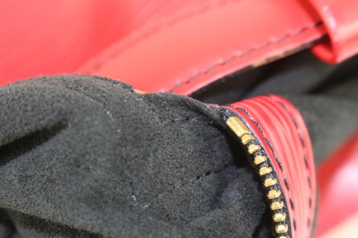 Louis Vuitton Red Epi Leather Randonnee GM Drawstring Sling Hobo Bag 921lv74 6