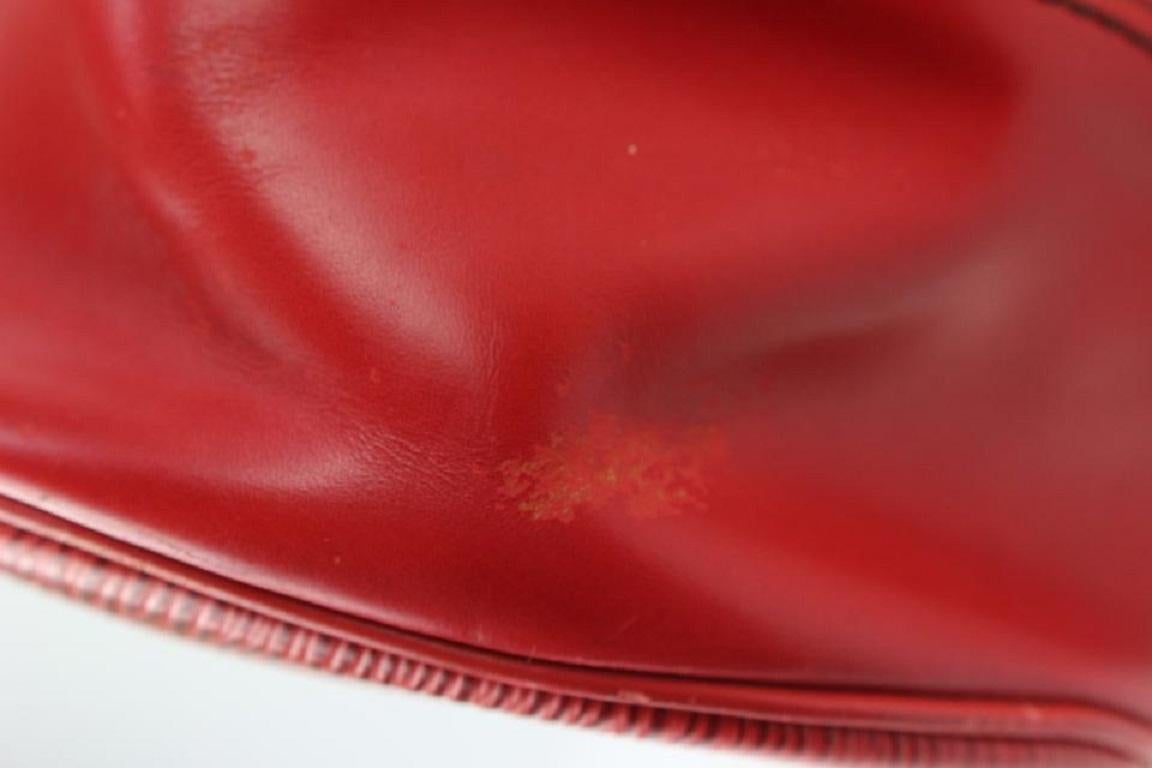 Louis Vuitton Red Epi Leather Randonnee GM Drawstring Sling Hobo Bag 921lv74 7