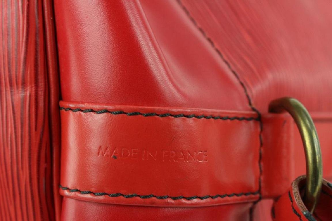 Louis Vuitton Red Epi Leather Randonnee GM Drawstring Sling Hobo Bag 921lv74 1