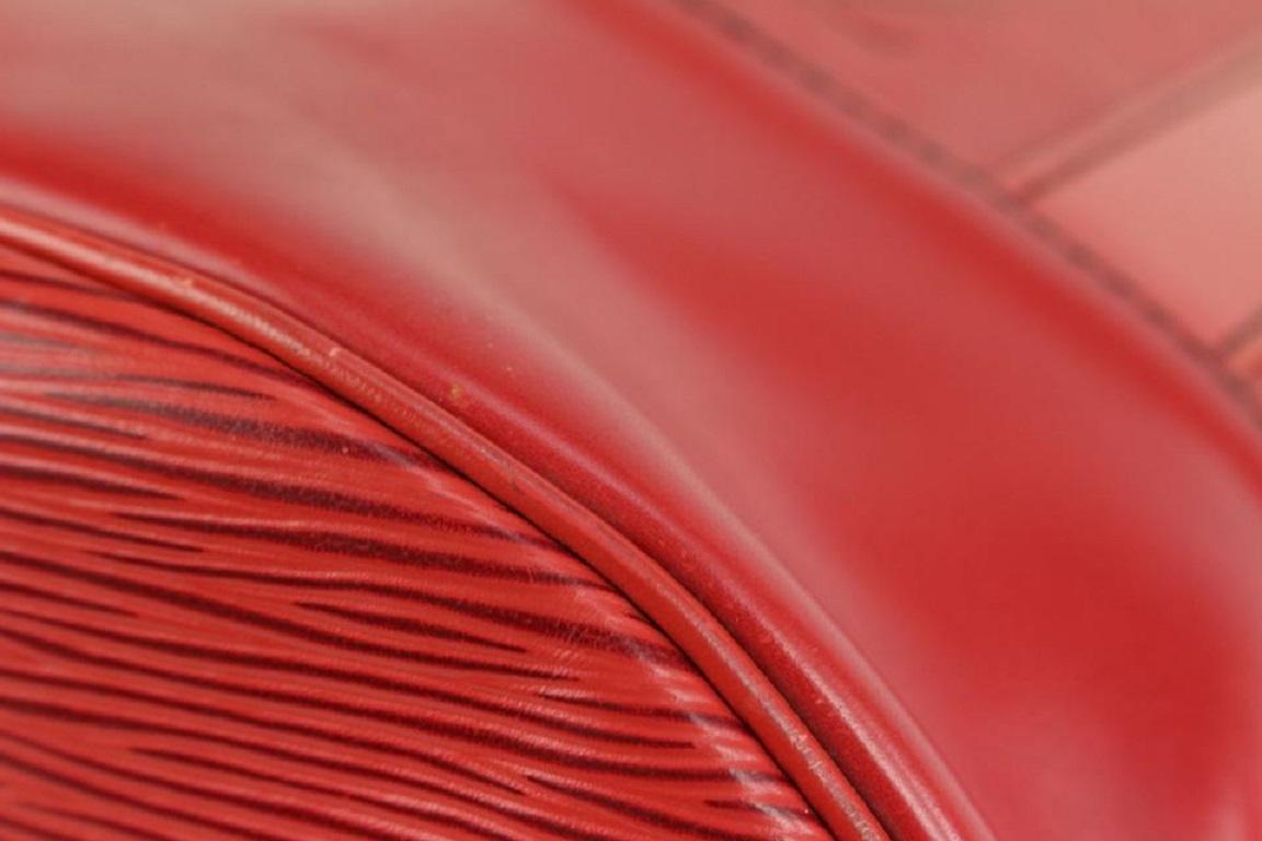 Louis Vuitton Red Epi Leather Randonnee GM Drawstring Sling Hobo Bag 921lv74 5
