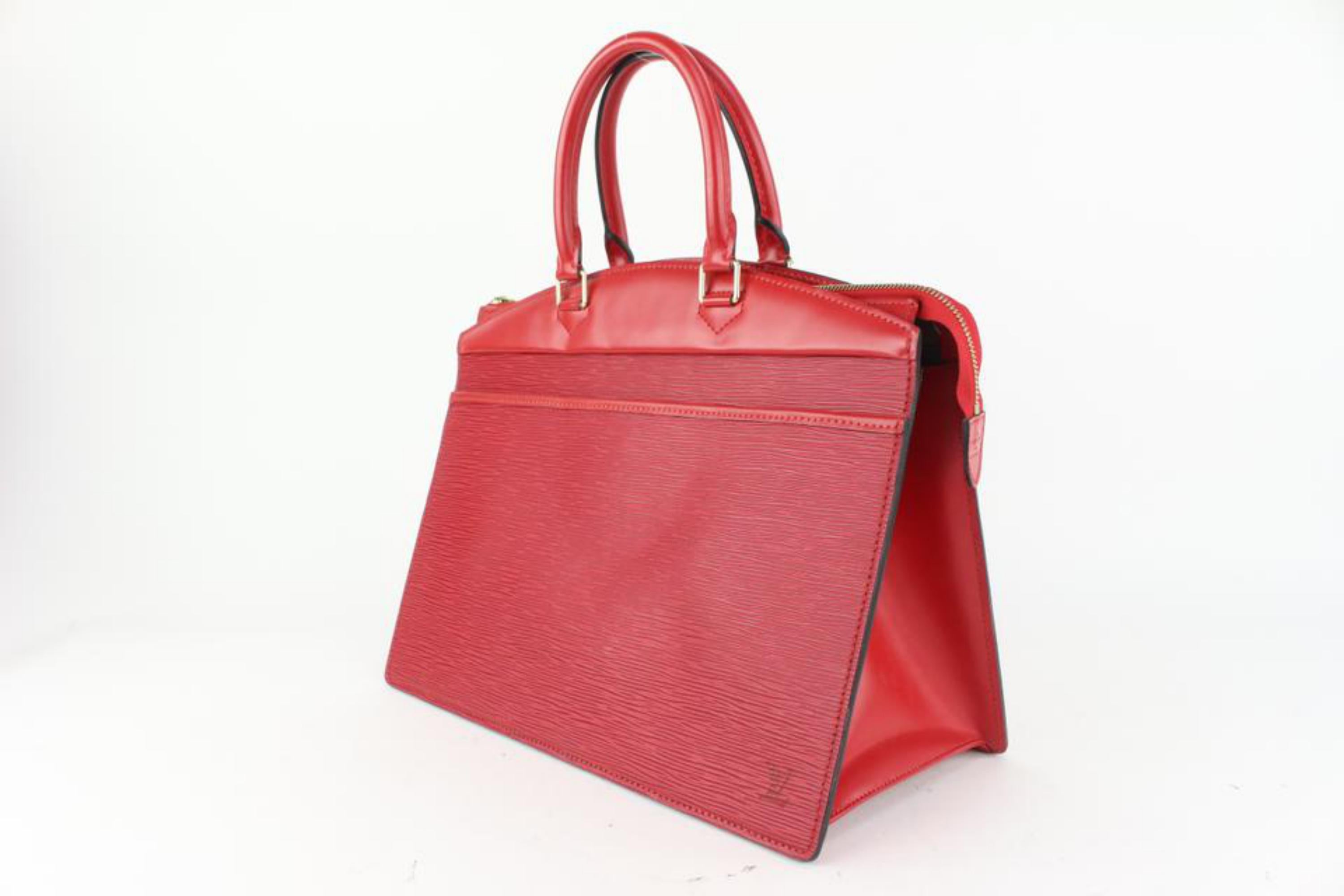 Louis Vuitton Red Epi Leather Riviera Vanity Tote Bag 5L91a1 7