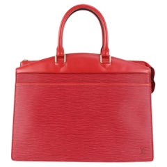 Louis Vuitton Red Epi Leather Riviera Vanity Tote Bag 5L91a1