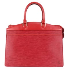 Louis Vuitton Red Epi Leather Riviera Vanity Tote Bag 915lv72