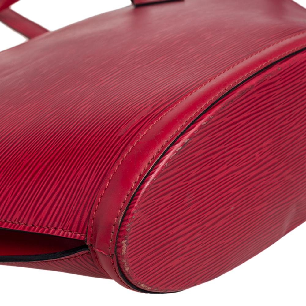 Louis Vuitton Red Epi Leather Saint Jacques PM Bag 8