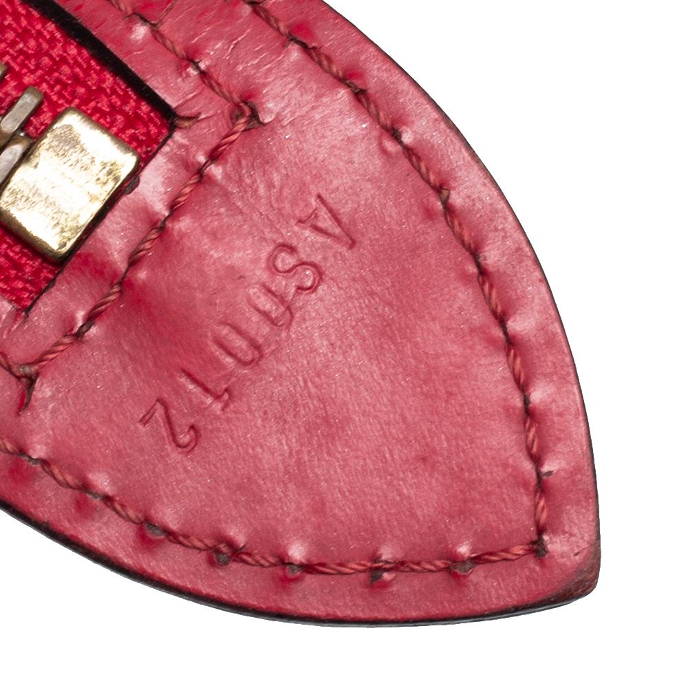 Louis Vuitton Red Epi Leather Saint Jacques PM Bag In Good Condition In Dubai, Al Qouz 2