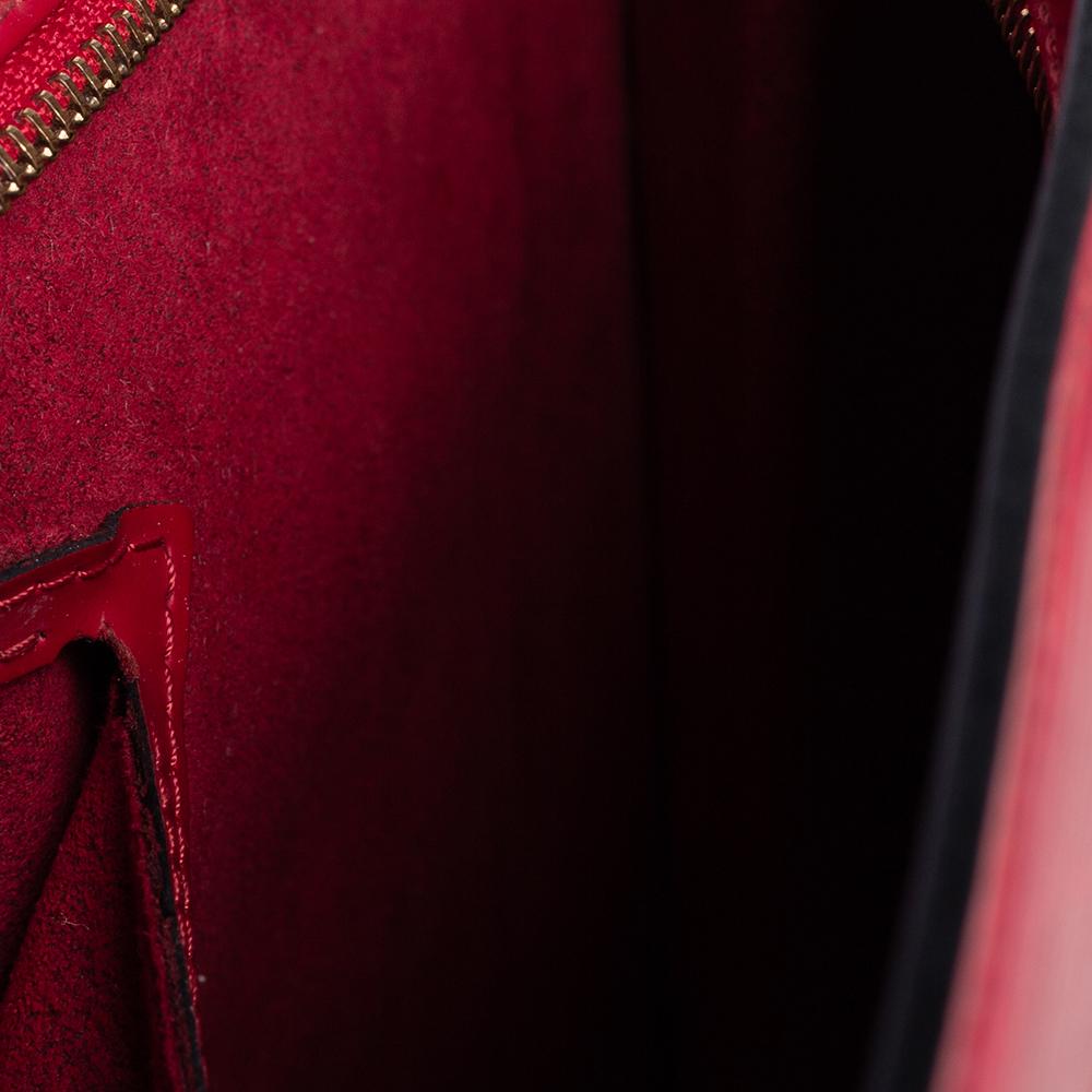 Women's Louis Vuitton Red Epi Leather Saint Jacques PM Bag