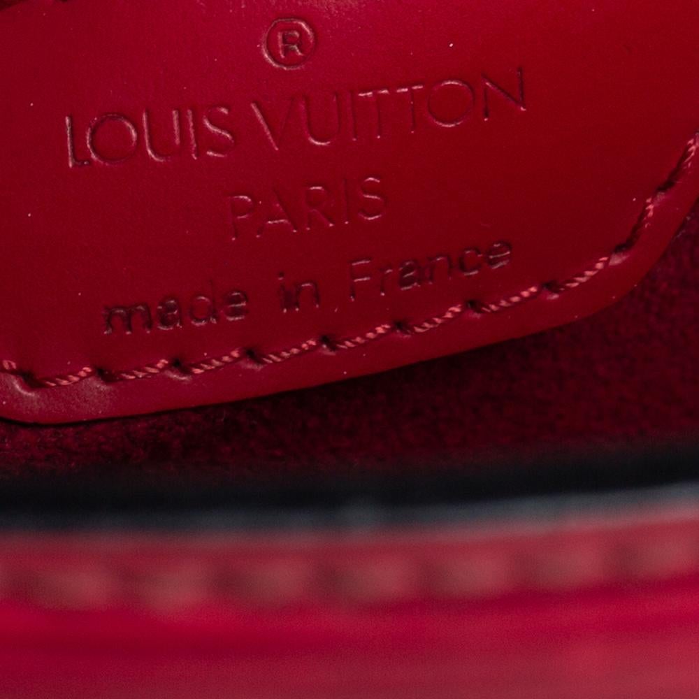Louis Vuitton Red Epi Leather Saint Jacques PM Bag 1