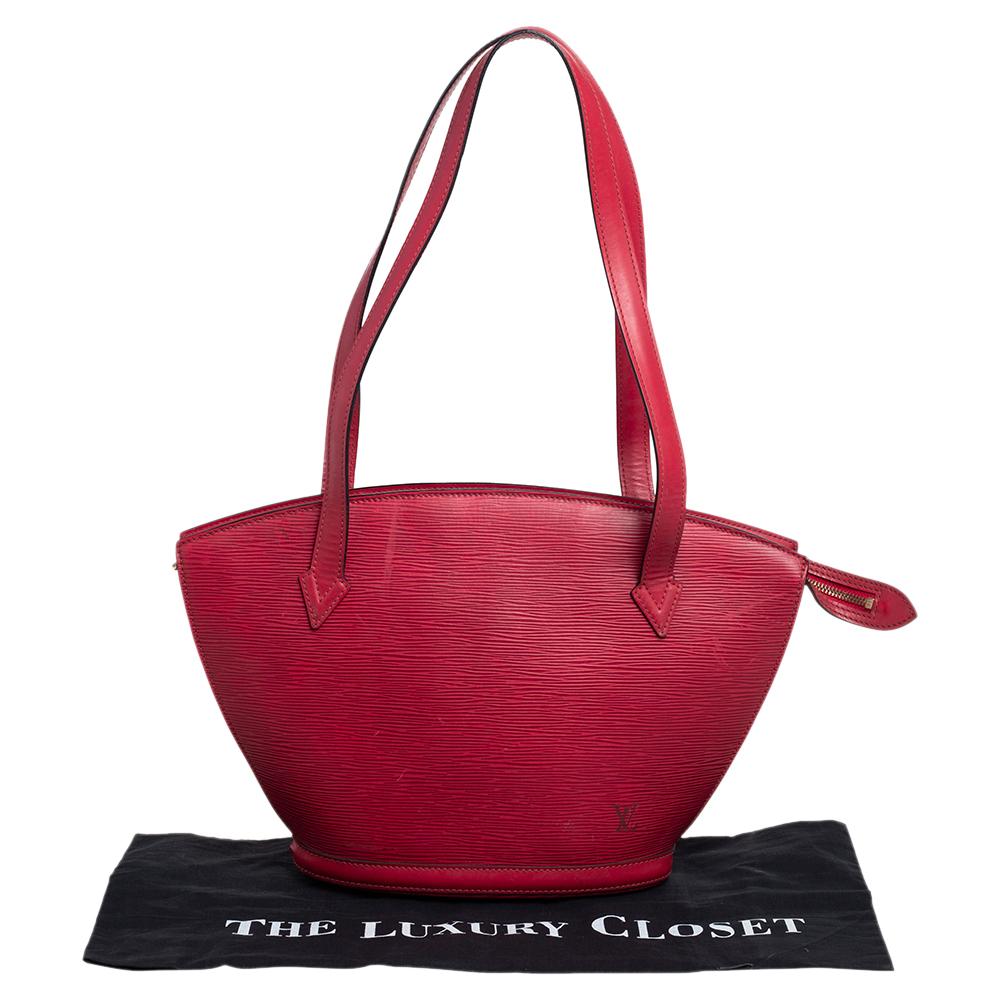 Louis Vuitton Red Epi Leather Saint Jacques PM Bag 2