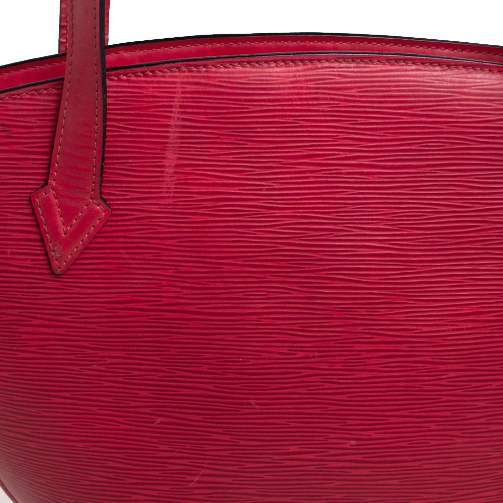 Louis Vuitton Red Epi Leather Saint Jacques PM Bag 3