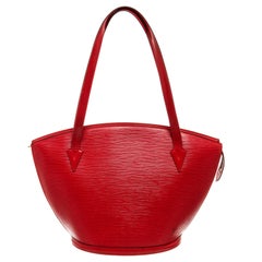 Louis Vuitton Red Epi Leather Saint Jacques Shoulder Bag