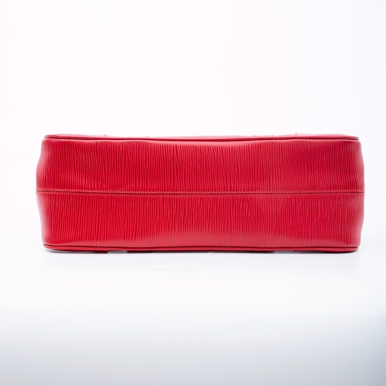 vuitton red epi leather segur