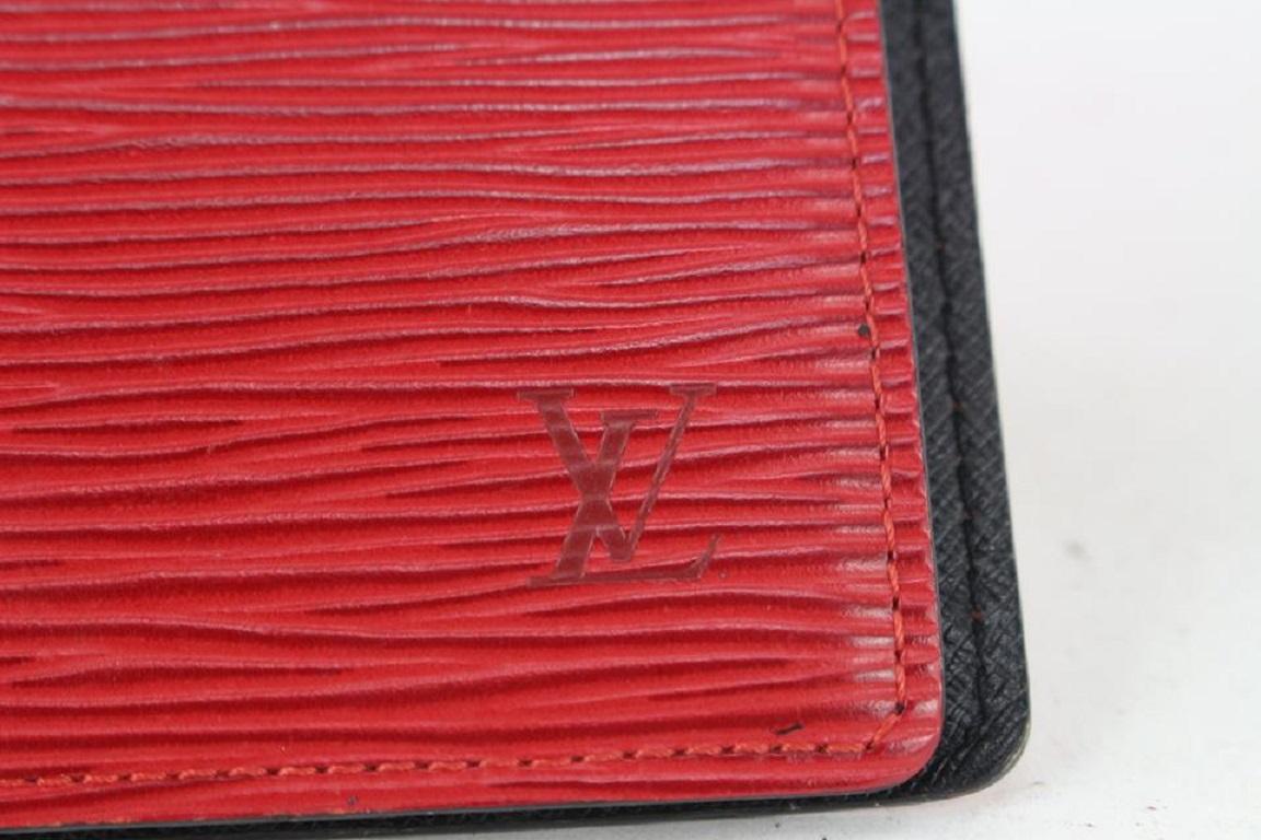 Louis Vuitton Red Epi Leather Small Ring Agenda PM Diary Cover 170lv730 For Sale 3