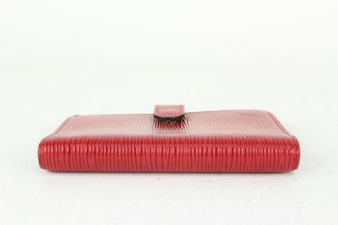 Louis Vuitton Red Epi Leather Small Ring Agenda PM Diary Cover 170lv730 For Sale 1