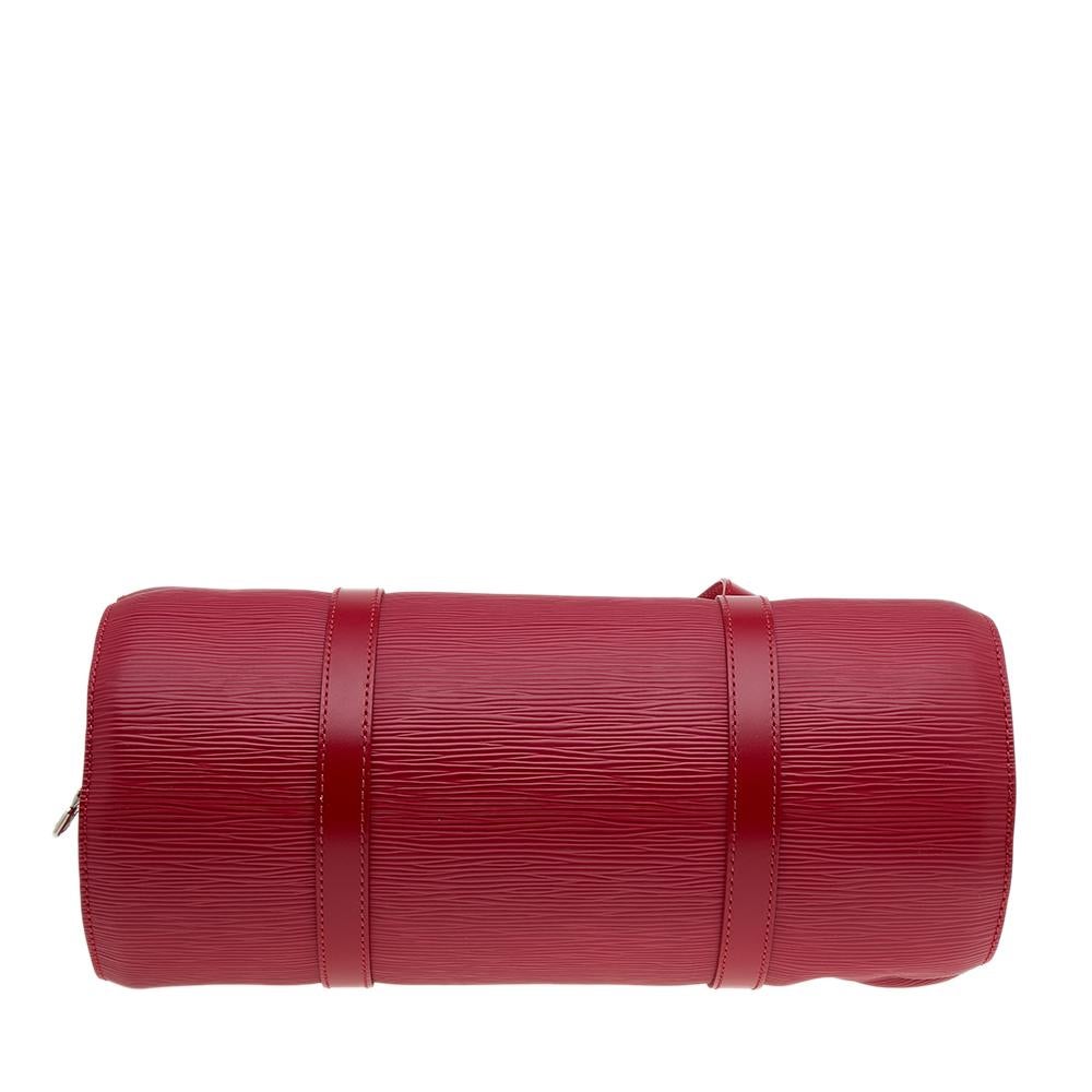 Louis Vuitton Red Epi Leather Soufflot Bag 1