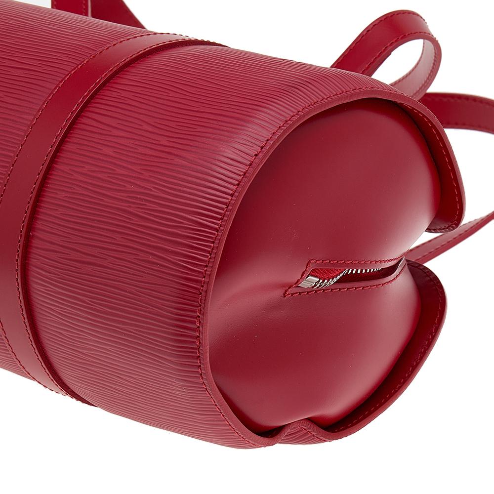 Louis Vuitton - Sac à main Soufflot en cuir épi rouge 2
