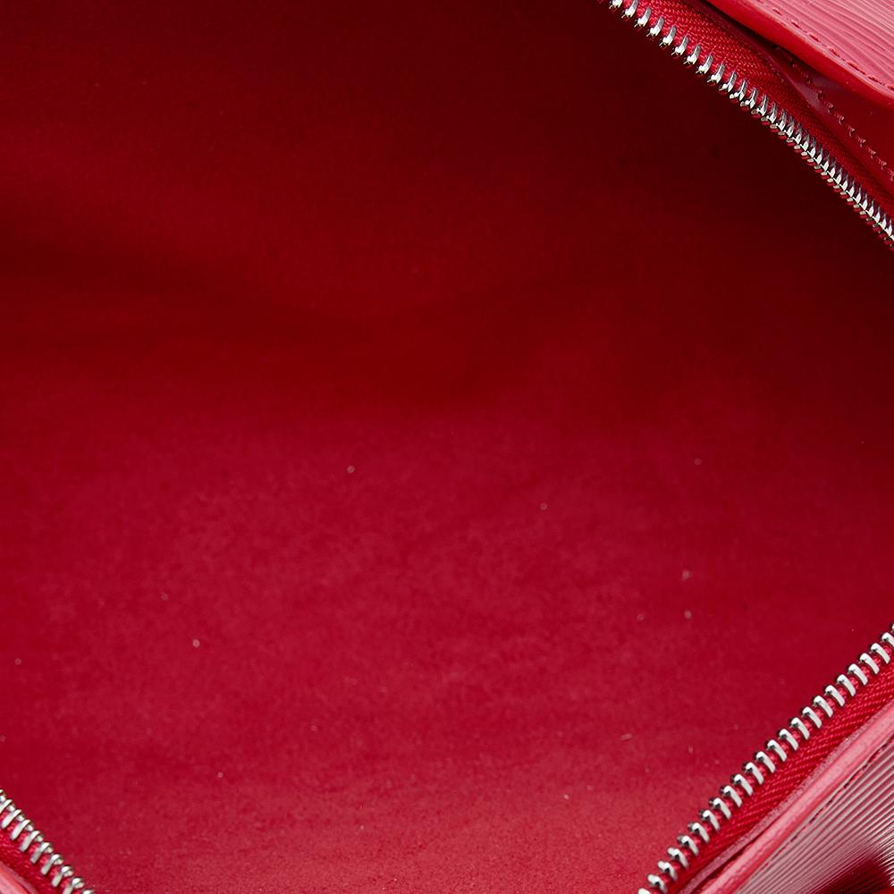 Louis Vuitton Red Epi Leather Soufflot Bag 5