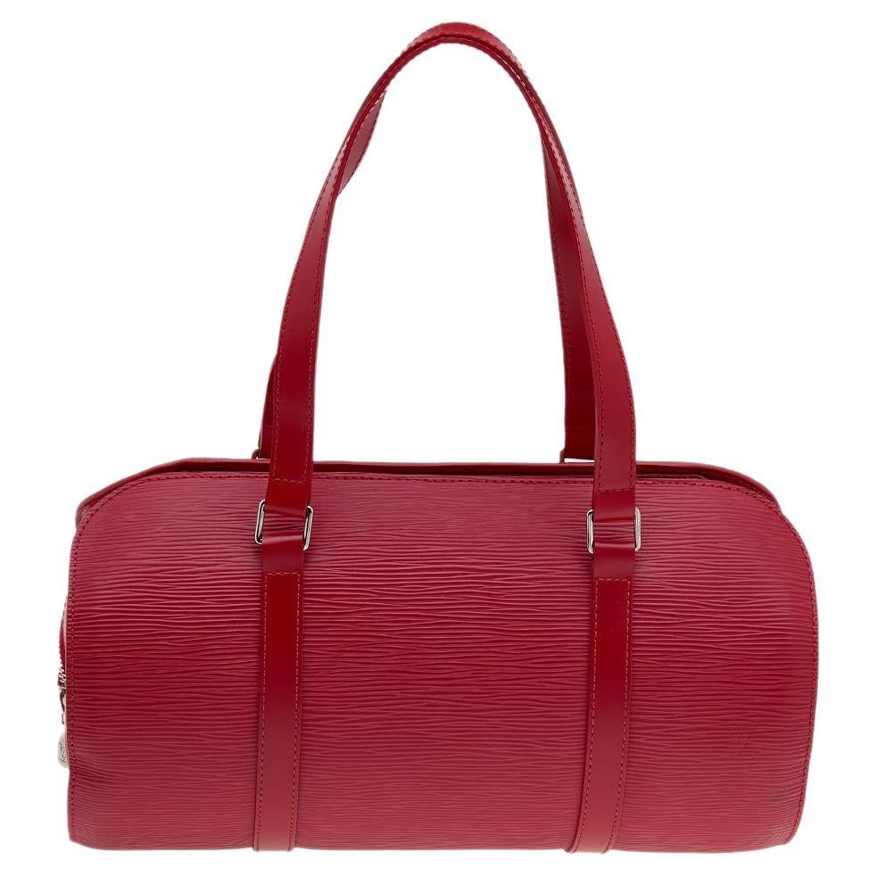 Louis Vuitton Red Epi Leather Soufflot Bag